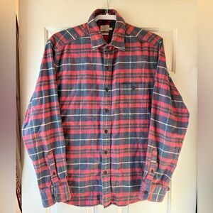 Faherty Men's Casual Plaid Shirt Long Sleeve Multicolor Size L
